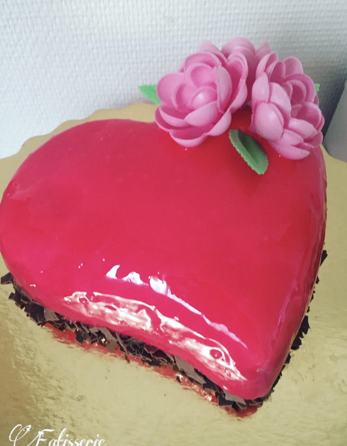Coeur bombé deux chocolats