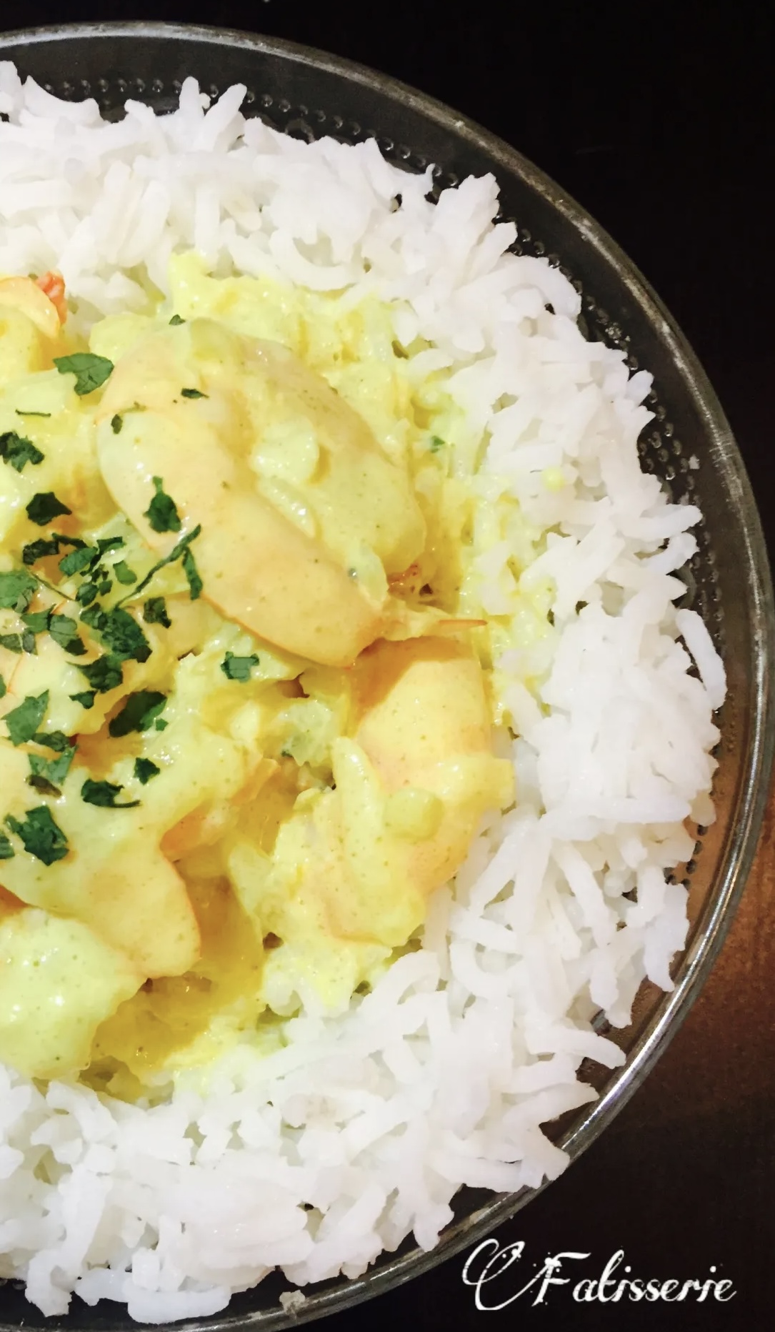 Curry de crevettes au lait de coco