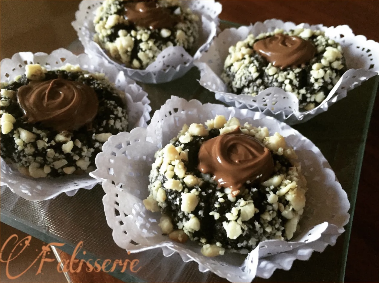 Sablés chocolat cacahuètes Nutella