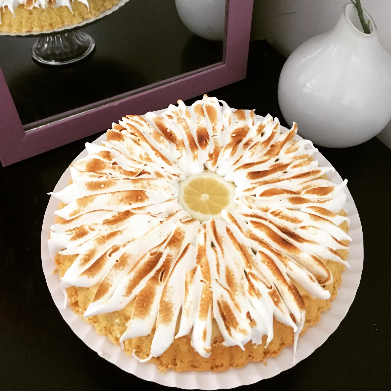 Gâteau renversé façon tarte au citron meringuée