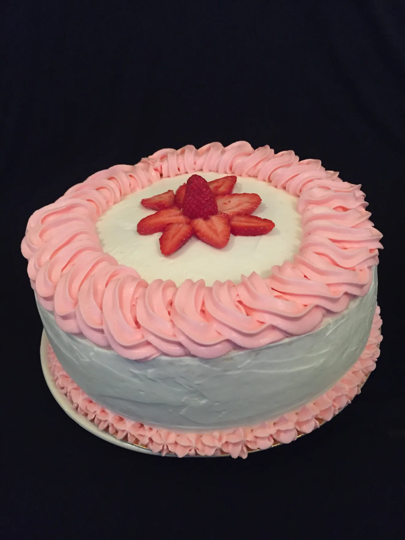 Layer cake aux fraises