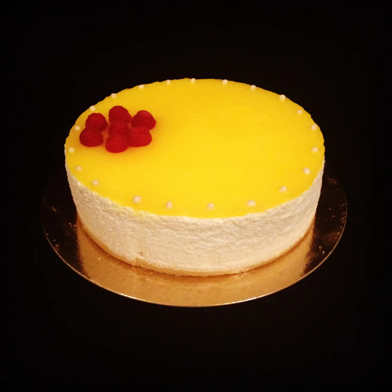 Entremet citron et son insert au lemon curd