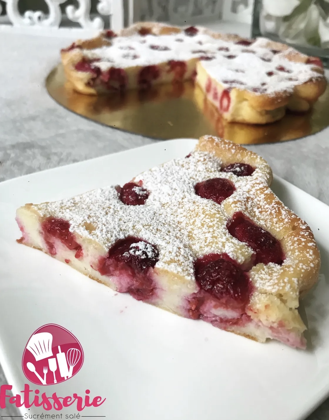 Clafoutis framboises mascarpone