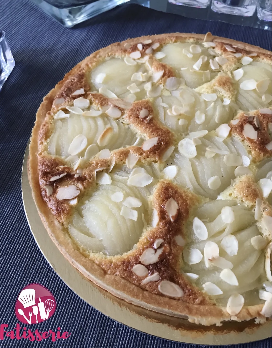 Tarte bourdaloue poire/chocolat