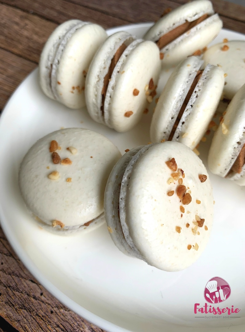 Macarons ganache pralinoise