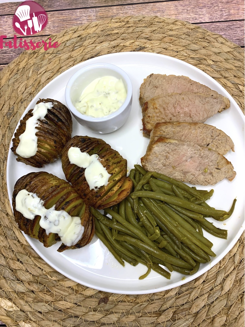 Rôti de veau, pommes de terre suédoises au CHEFREE AFG01 Grill Air Fryer