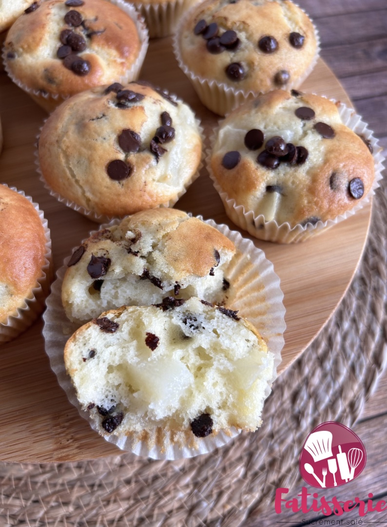 Muffins poire chocolat