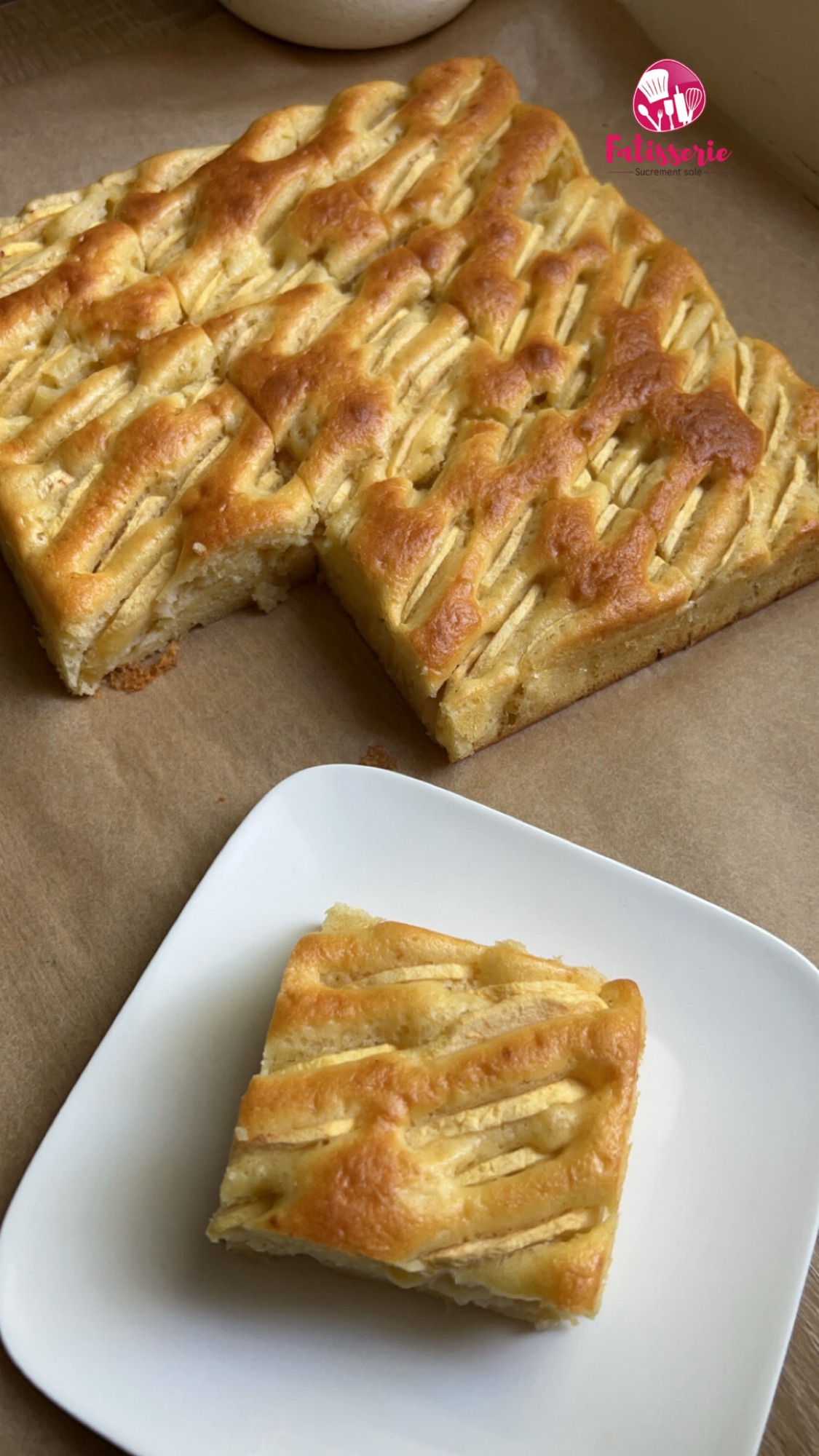 Moelleux aux pommes et au mascarpone