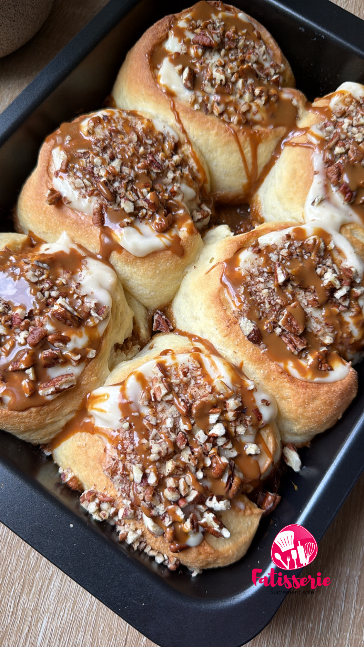 Cinnamon rolls pécan caramel