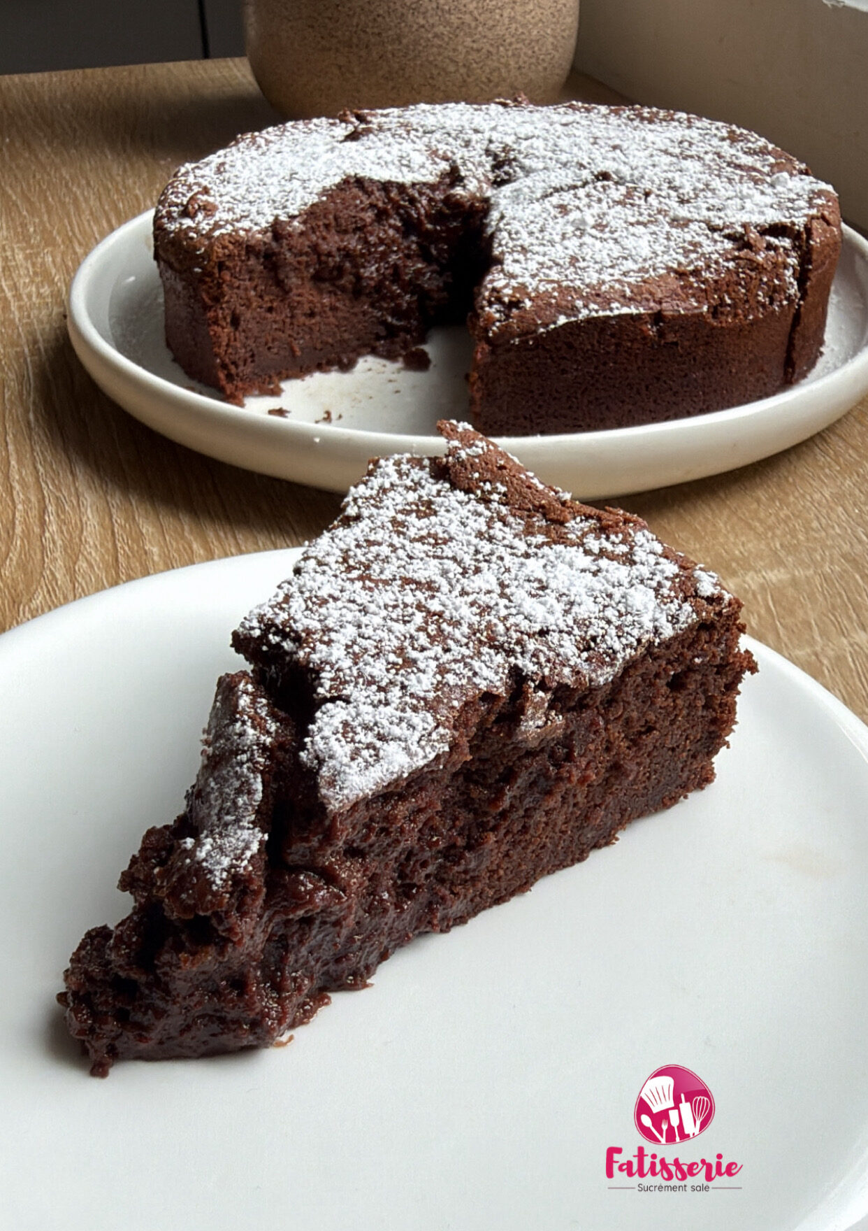 Gâteau au chocolat et à la compote
